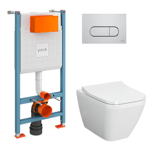 Комплект унитаз с инсталляцией Vitra Integra Square 9856B003-7207