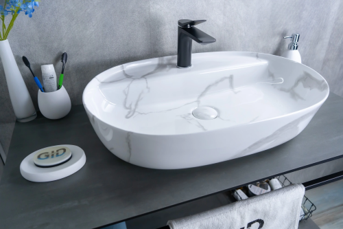 Раковина Gid Lago 61 см Mnc346C (54470) накладная цвет многоцветный