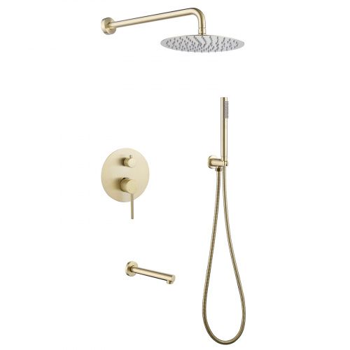 Душевая система ABBER AF8817G встраиваемая в стену с термостатом