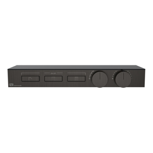 Смеситель для душа Gessi Hi-Fi 63024#707 встраиваемый в стену черный с термостатом (внешняя часть)