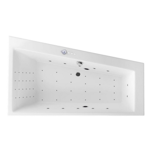 Ванна акриловая гидромассажная Excellent Sfera WAEX.SFP17.NANO.CR 170х100 пристенная асимметричная с каркасом