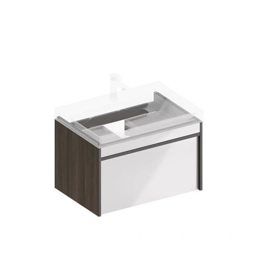 Тумба под раковину Kerama Marazzi MODULA MO.70.1+1\AR 68х47х42 подвесная цвет белый