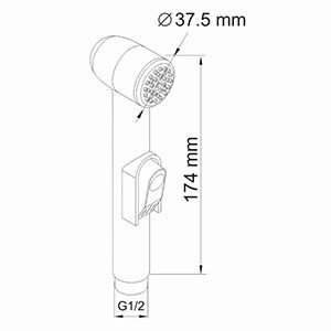 Гигиенический душ WasserKRAFT  A043 хром - фото 4