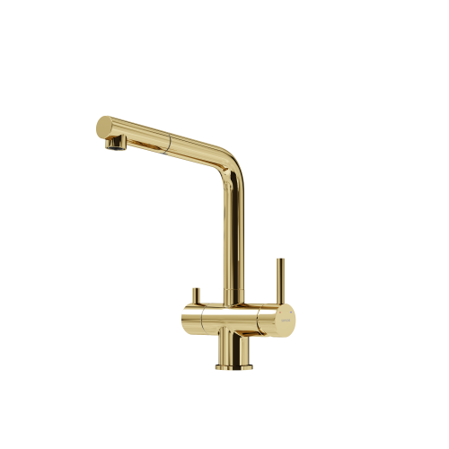 Смеситель для кухни Sancos Spin SC4015ZG на мойку золото