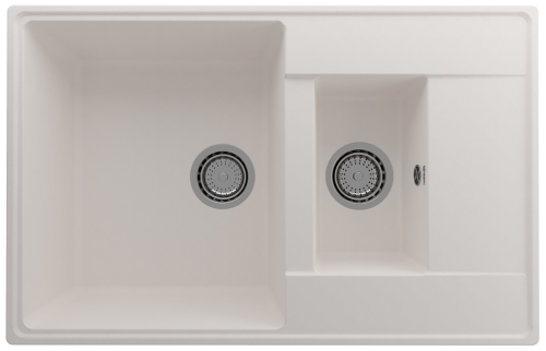 Кухонная мойка Ulgran Quartz Prima 780 1,5 K-01 78х50 цвет белый поверхность матовая