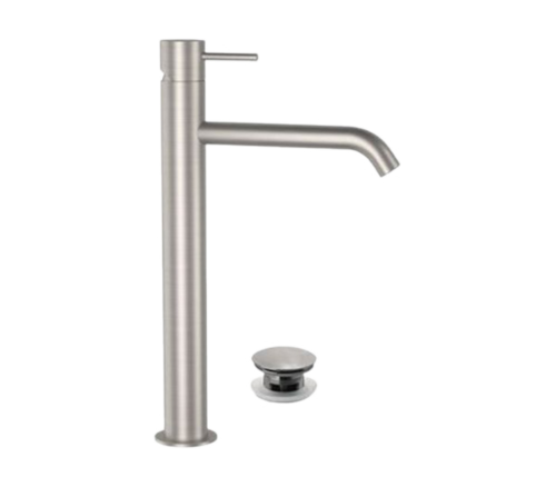 Смеситель Remer X Style Inox SSX10LXLB на раковину нержавеющая сталь