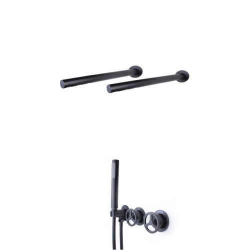 Душевая система Bronze de Luxe 5011B-F встраиваемая в стену цвет черный