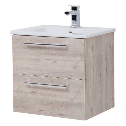 Тумба под раковину Dreja Gio 77.0102D 58х55х46 подвесная цвет дуб кантри