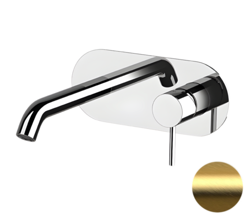 Смеситель для раковины Remer X Style X15BG встраиваемый в стену брашированное золото