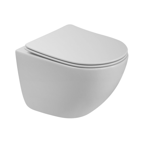 Унитаз подвесной BelBagno AMANDA BB051CH-TOR-FC/BB051SC белый с сиденьем микролифт безободковый смыв торнадо