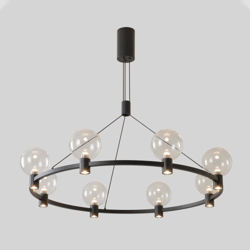 Люстра подвесная Crystal Lux Duet (Дует) DUET SP56W LED BLACK