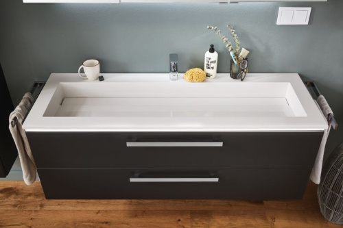 Раковина из минерального литья Puris Star Line WME919E61 90х50 накладная цвет белый 1 отверстие под смеситель