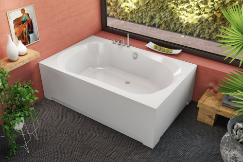 Ванна акриловая Kolpa-San ADAM EVA 5932009 195х125 пристенная прямоугольная без каркаса Ванна акриловая Kolpa-San ADAM EVA 5932009 195х125 пристенная прямоугольная без каркаса