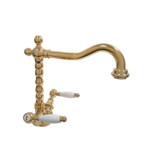 Смеситель Webert Dorian DO700302010 на раковину золото