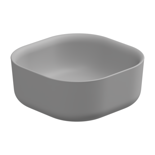 Раковина GSG Ceramic Design Hit! 42см HILAVQU42033 накладная цвет серый