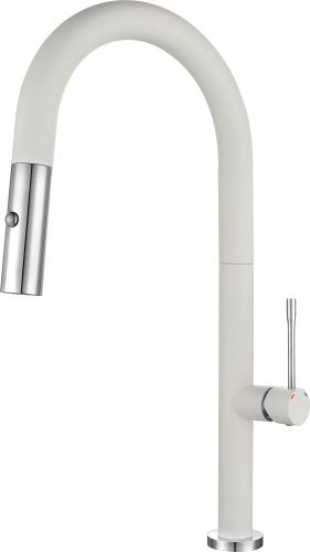 Смеситель для кухни Rivelato 3972500 brina cromo на мойку белый/хром