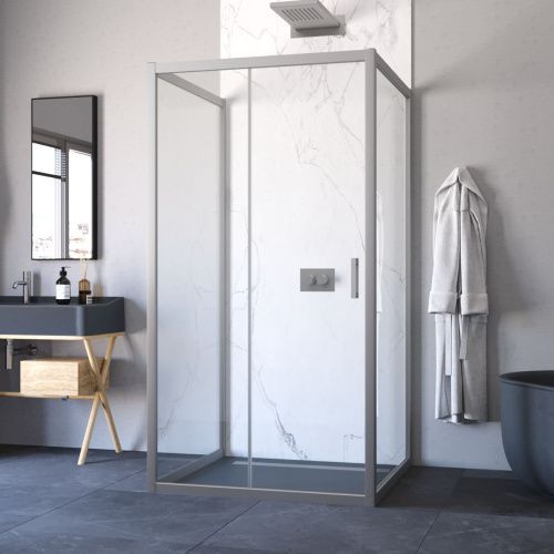 Душевой уголок Vegas-Glass ZP-U TUR+NOVO ZP-U NOVO h2000 120*100 07 crystalvision 120х100 стекло прозрачное профиль хром матовый без поддона