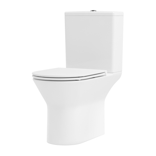 Унитаз-компакт напольный с бачком Lavinia Boho Elegant 3308002R белый глянцевый с сиденьем микролифт безободковый каскадный смыв