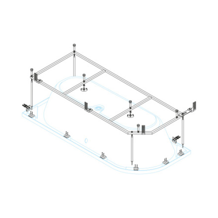 Каркас для ванны Cezares METAURO CORNER-MF