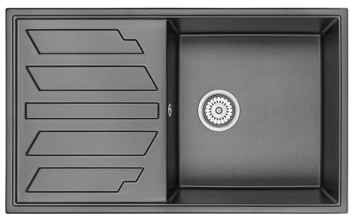 Кухонная мойка Granula 8601 ЧЁРНЫЙ 86х50 цвет черный
