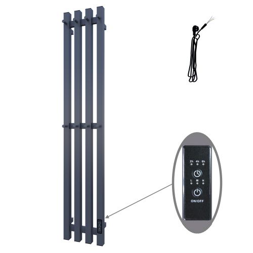 Полотенцесушитель Altasan Проксима ПроксимаСП21120СМ подвесной 21х115 электрический серый матовый