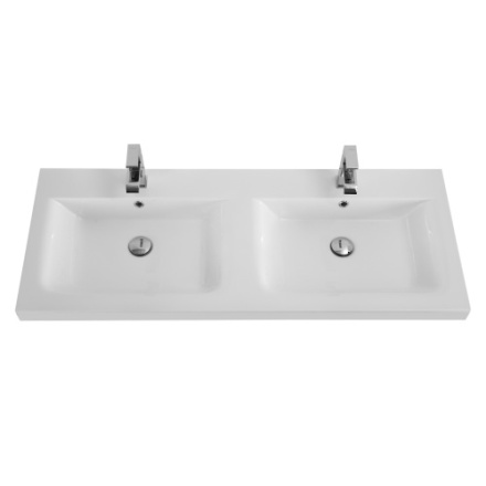 Раковина Cezares ECO 120 см CZR-1200/480-2-LV-MR-ECO подвесная цвет белый