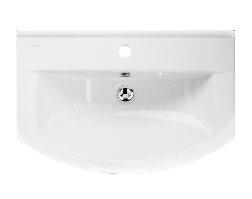 Раковина Sanita Luxe Best 63 см WB.FN/Best/65-C/WHT.G/S1 накладная цвет белый