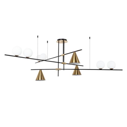 Люстра на штанге Arte Lamp Jacob (Джацоб) A7029PL-9BK