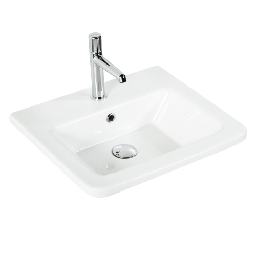 Раковина керамическая BelBagno Urban 12050-KL 50х46 накладная цвет белый