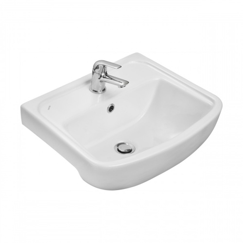 Раковина из сантехнического фарфора Santek Лонги 1WH501754 42х50 подвесная цвет белый