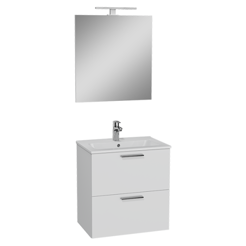 Комплект мебели: тумба + раковина + зеркало Vitra Mia 75021 60x39x62