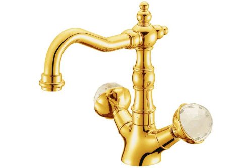Смеситель Boheme Imperiale Presente 332 на раковину золото