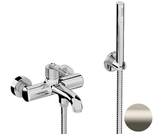 Смеситель для ванны Daniel Brooklyn BY610XV настенный сталь