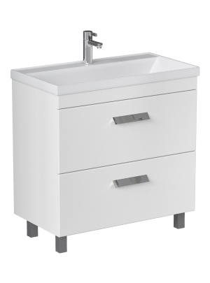 Тумба под раковину Velvex ORLANDO tnORL.80-211 80х45х80 напольная цвет белый