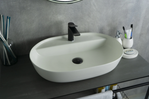 Раковина Gid Lago 61 см Wm1346 (51192) накладная цвет белый матовый