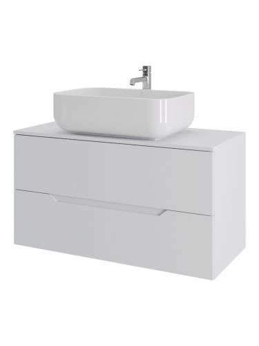 Тумба с раковиной Orange Line Li-100TuwMDF+B03-600W 101х46х68