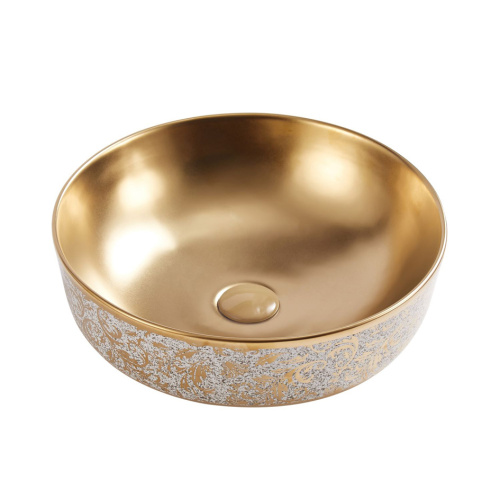 Раковина из сантехнического фарфора Melana 320364GSSt-805 42х42 накладная цвет белый/матовый без отверстий под смеситель