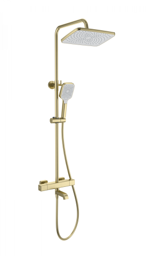 Душевая стойка Wonzon & Woghand Stay WW-B3016-T1-BG настенная цвет золото