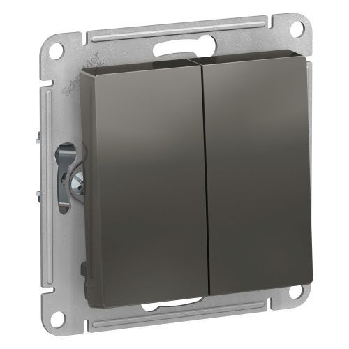 Переключатель 2-клавишный сх.6 10АХ Systeme Electric AtlasDesign (АтласДесигн) ATN000965