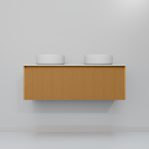 Тумба с раковиной ArtDecco Elizabeth (Элизабет) AEL12W11D300 120x45x40 подвесная цвет белый дуб