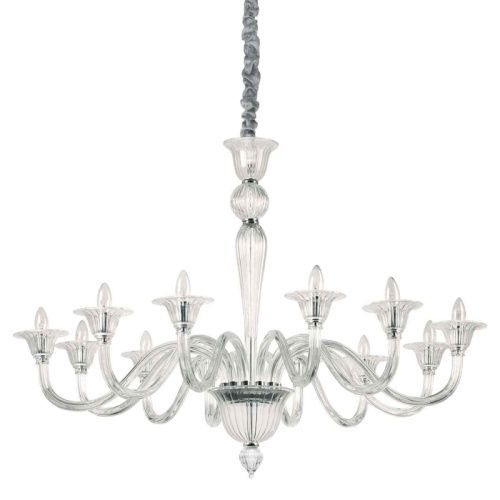 Люстра подвесная Ideal lux Brigitta (Бригитта) Brigitta SP12 Trasparente