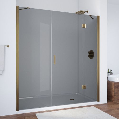 Душевая дверь Vegas-Glass AFP-F TUR+NOVO AFP-F TUR NOVO h1890 140 05 07 R 140х190 стекло тонированное профиль бронза
