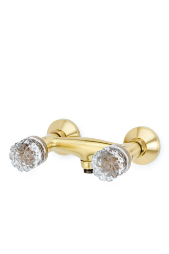 Смеситель Boheme Crystal 314-CRST настенный бронза