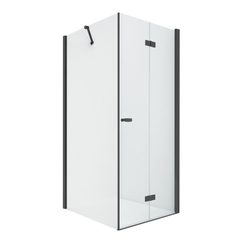 Душевой уголок New Trendy NEW SOLEO Black D-0239A/D-0116B 90х100 стекло прозрачное профиль черный