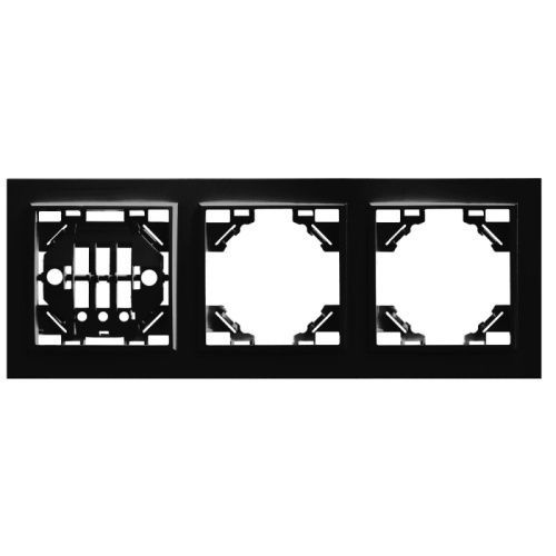 Рамка трехместная горизонтальная Stekker PFR00-9003-03 39484
