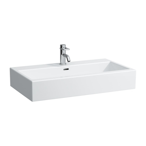 Раковина Laufen Living City 80 см 8.1743.6.000.104.1 накладная цвет белый