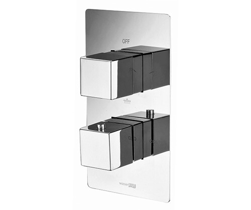 Смеситель для ванны и душа WasserKRAFT Alme 1500 1544 Thermo встраиваемый хром