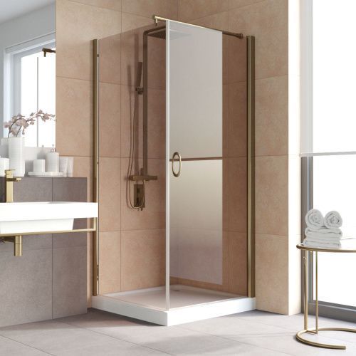 Душевой уголок Vegas-Glass EP-Fis LUX EP-Fis LUX 80*110 05 05 R 110х80 стекло тонированное профиль бронза без поддона