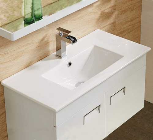 Раковина Melana 91 см R90-805 встраиваемая цвет белый