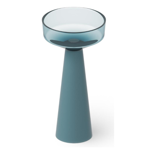 Раковина из искусственного камня Dea Design Washbasins DD2018 425 R11 40х40 напольная цвет голубой без отверстий под смеситель